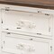Baxton Studio Levron Traditional Walnut Brown and Antique White Finished Wood 3-Drawer Nightstand 194-11953-ZORO - alternate 7